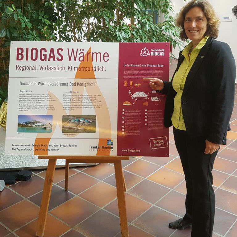 Enthüllung des Biogaswärme-Schilds