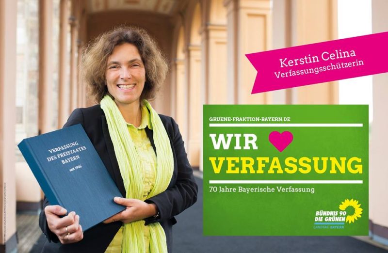 Kerstin Celina zum 70-jährigen Bestehen der Bayerischen Verfassung.