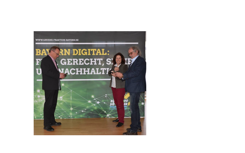 Fraktionsklausur der bayerischen Grünen Landtagsfraktion zum Thema Digitalisierung.