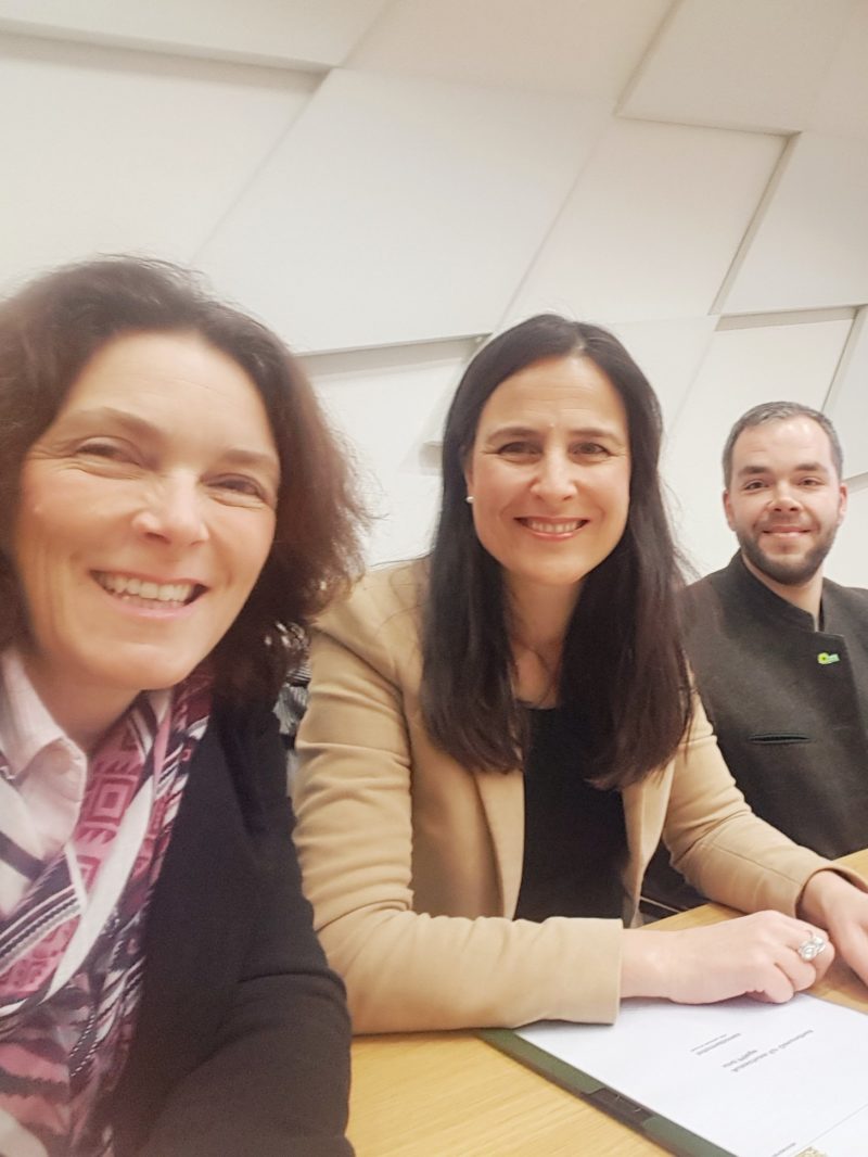Kerstin Celina, Christina Haubrich und Andreas Krahl im Ausschuss für Soziales und Arbeit, Jugend und Familie. 